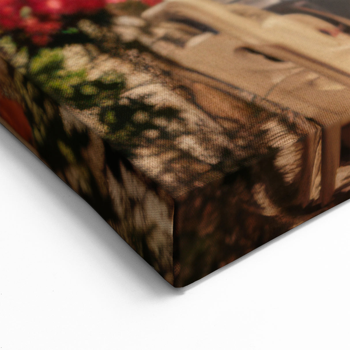 Charming Street Tram Wall Art - Mediterranean Service Vehicle Print