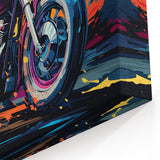 Custom Motorcycle Artwork - Vibrant Pop Art Bike Wall Print
