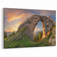 Sunlit Rock Arch at Sunset – Majestic Nature Rock Landscape Wall Art