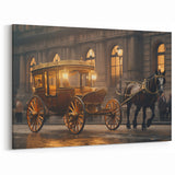 Regal Evening Carriage Wall Art - Vintage Service Vehicle Print