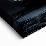 Modern Motorcycle Prints - Sleek Black Bike Chrome Wall Art