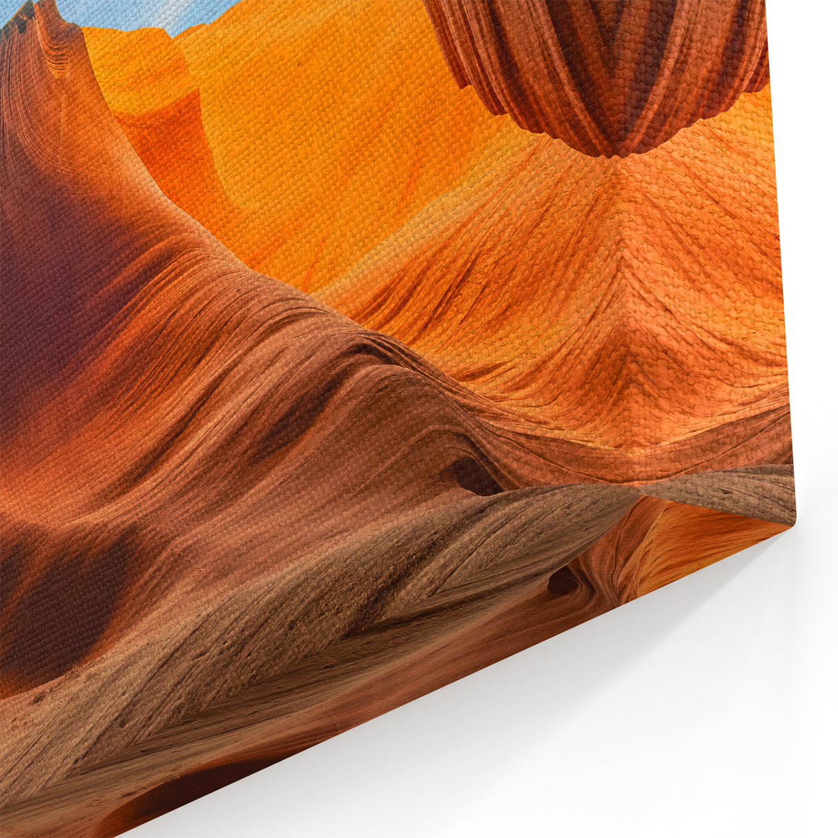 Sunlit Canyon Walls – Vibrant Nature Rock Landscape Wall Art