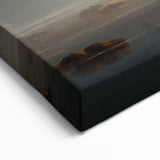 Misty Morning Voyage - Nautical Canvas Art | Tranquil Sailboat Print