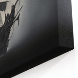 Ghost Ship in the Mist - Nautical Canvas Art | Dark Sailboat Print