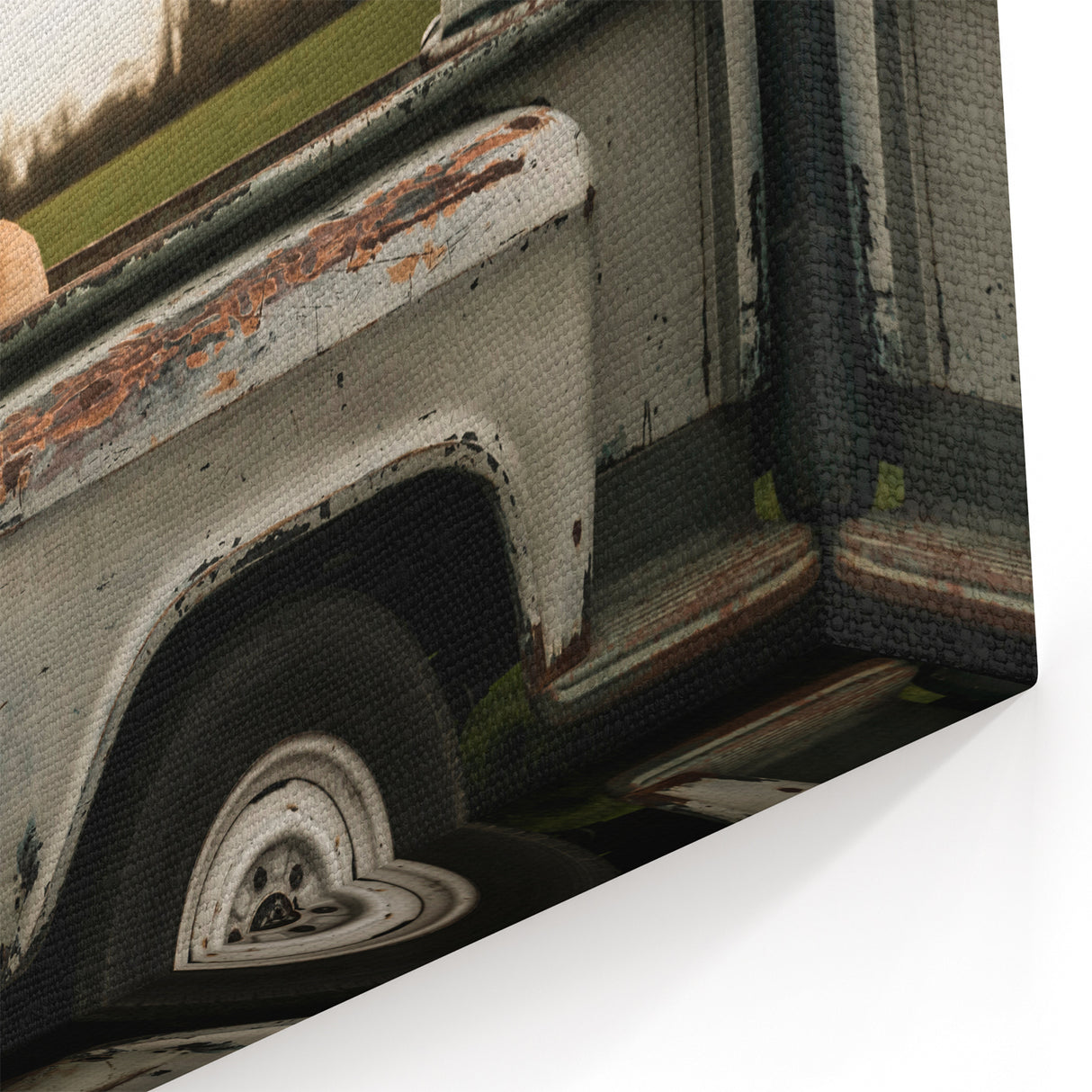 Vintage Truck with Dogs Wall Art - Classic Truck with Photography Print