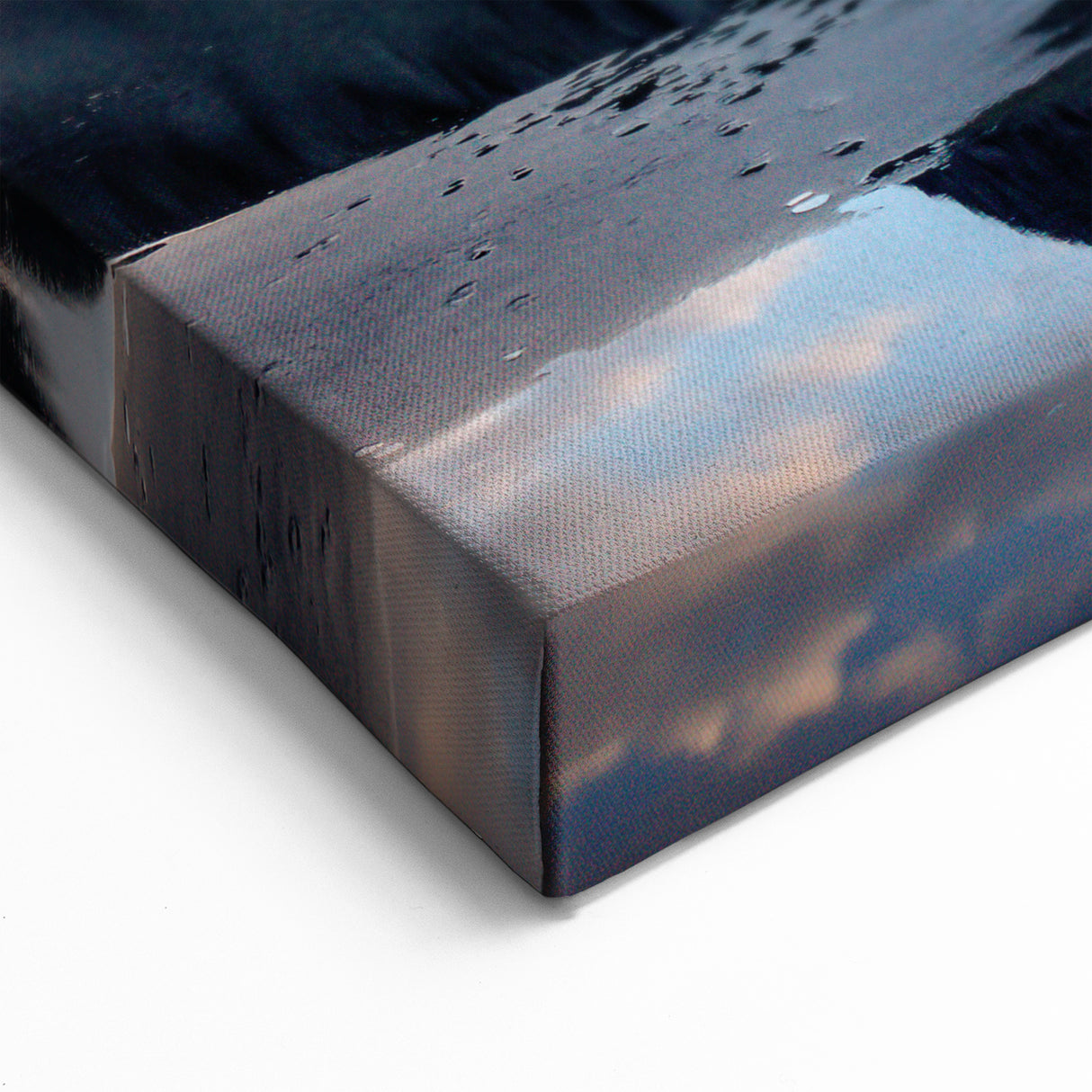 Mountain Reflection in Calm Waters – Serene Nature Rock Wall Art
