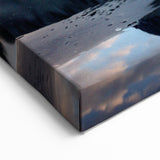 Mountain Reflection in Calm Waters – Serene Nature Rock Wall Art