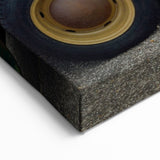 Vintage Green Truck by the Sea - Rustic Coastal Truck Wall Art Print