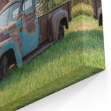 Rustic Farm Truck and Barn - Vintage Country Truck Wall Art Print