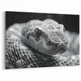 Textured Snake Wall Art - Serpent Canvas Print for Contemporary Decor