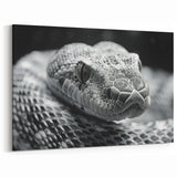 Textured Snake Wall Art - Serpent Canvas Print for Contemporary Decor