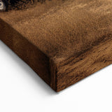 Classic Orange Pickup Truck - Retro Truck Canvas Wall Art for Decor