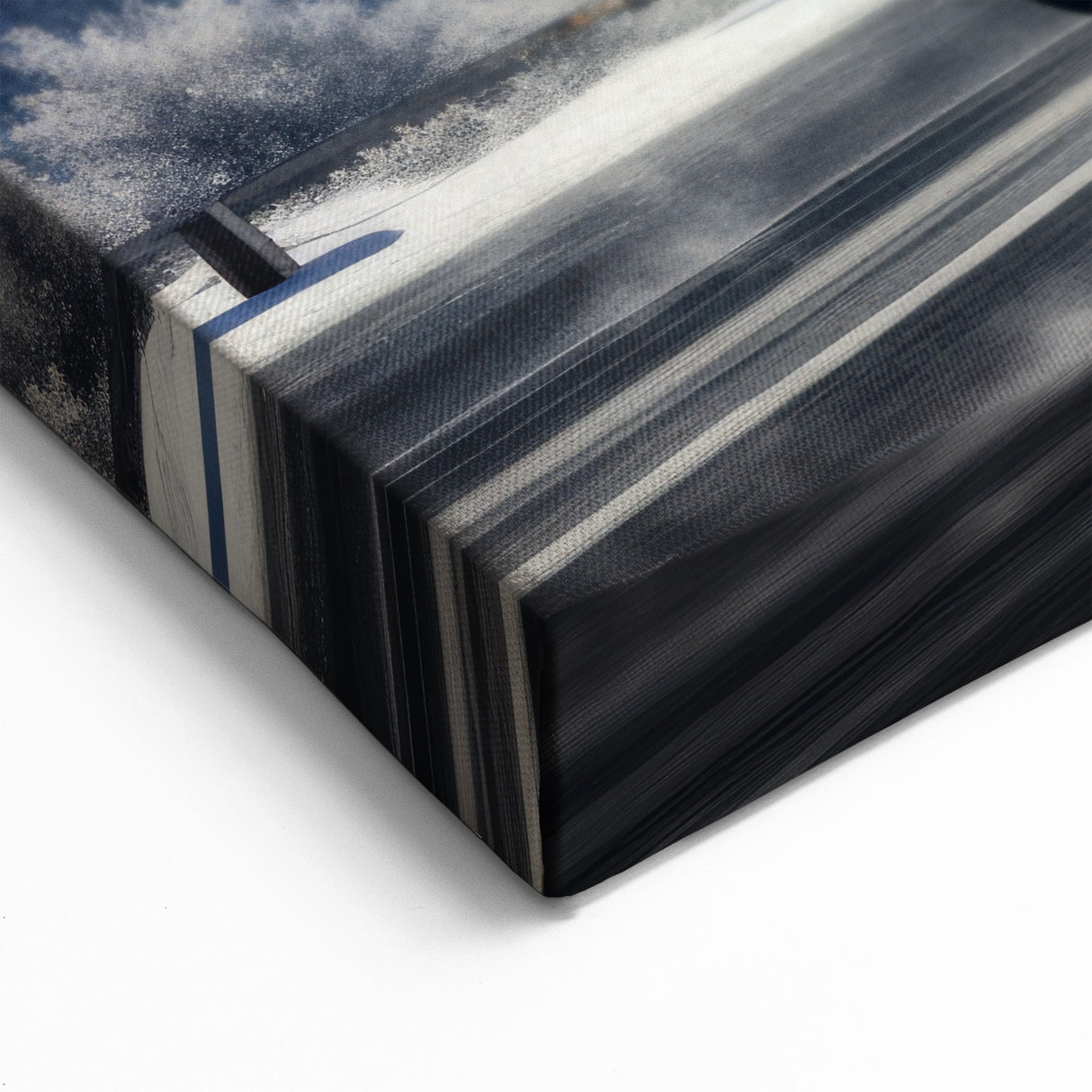 Red Semi Truck on Winter Road - Bold Truck Canvas Wall Art for Decor