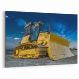 Powerful Bulldozer Wall Art - Heavy Equipment Canvas Print for Decor
