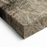 Vintage Crane Wall Art - Sepia-Toned Industrial Machinery Canvas Print