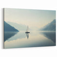 Tranquil Sailboat Wall Art - Ocean Sailing Photography Print