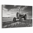 Vintage Tractor in Black and White - Heavy Equipment Wall Art Print
