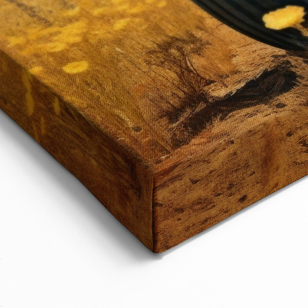 Rustic Tractor in Wildflower Field - Vintage Heavy Equipment Wall Art