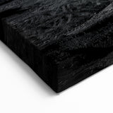 Monochrome Desert Valley Wall Art - Dramatic Black and White Print