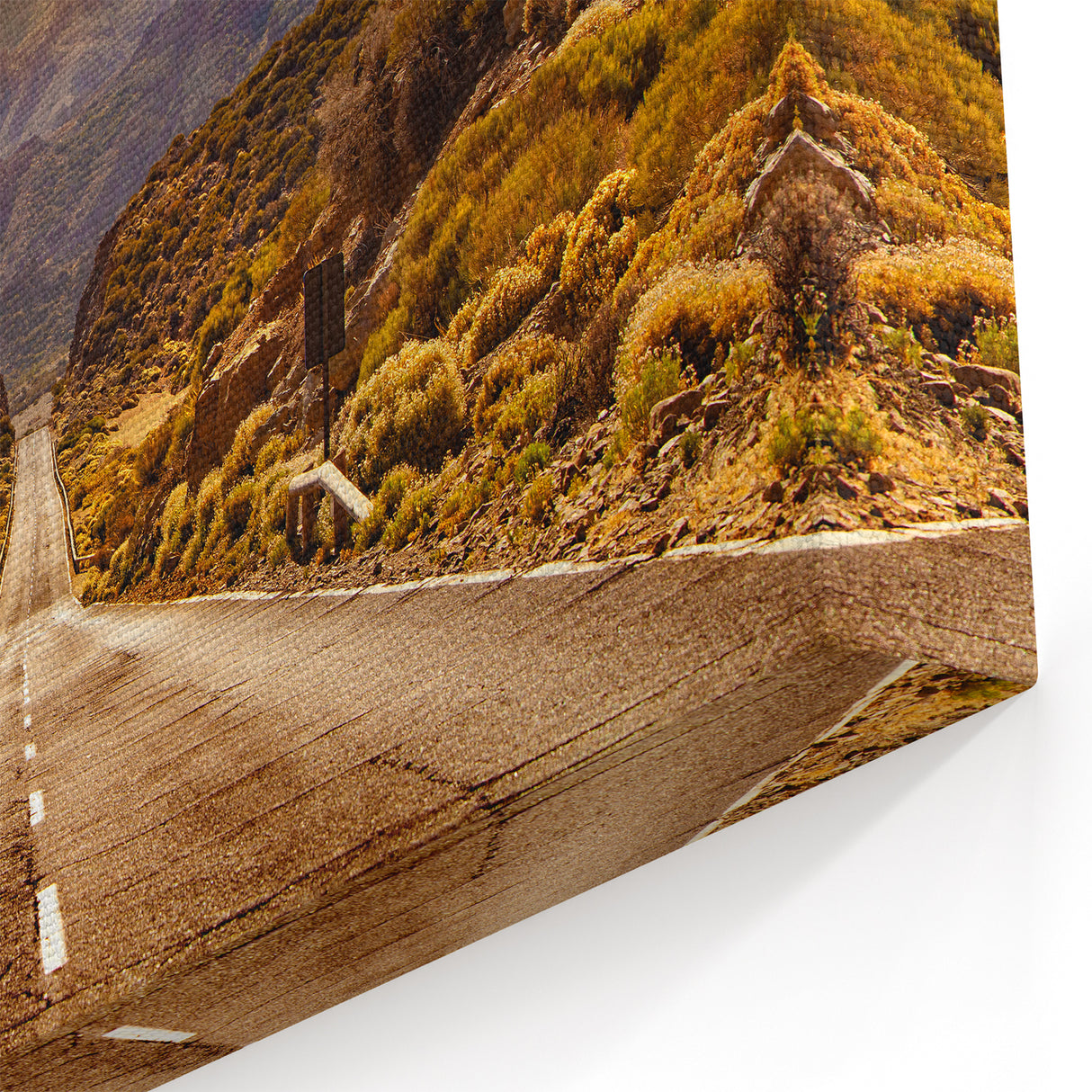 Desert Mountain Road Wall Art - Majestic Scenic Highway at Sunset