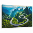 Serpentine Mountain Road Wall Art - Breathtaking Scenic Drive