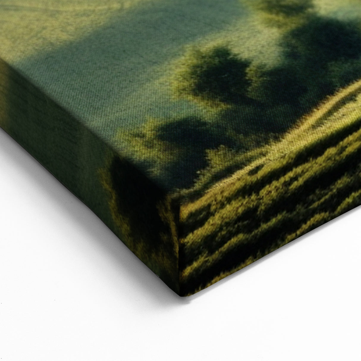 Morning Mist Valley Wall Art - Tranquil Tuscan Landscape Canvas Print