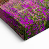 Mountain Meadow Village Wall Art - Scenic Valley Landscape Canvas Print