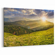 Sunrise Over Valley Wall Art - Breathtaking Mountain Landscape Print