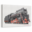 Vintage Steam Train Wall Art - Locomotive Canvas Print for Rail Enthusiasts