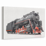 Vintage Steam Train Wall Art - Locomotive Canvas Print for Rail Enthusiasts