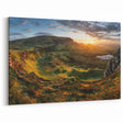 Golden Sunrise Valley Wall Art - Scenic Highland Landscape Print