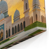 Stunning Architectural Domes Canvas Print - Sunset Glow Wall Art Decor