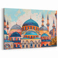 Colorful Domes Art Print - Vibrant Architecture Canvas Wall Decor
