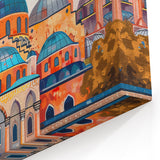 Colorful Domes Art Print - Vibrant Architecture Canvas Wall Decor