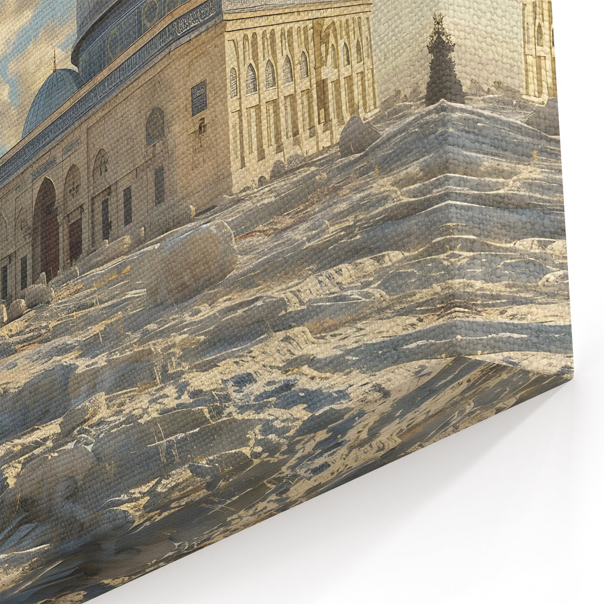 Dome of the Rock Canvas Print - Historic Architecture Wall Art Decor