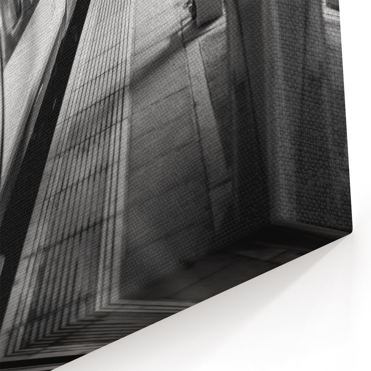 Monochrome Train Station Wall Art - Urban Subway Canvas Print