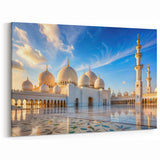White Marble Domes Canvas Print - Elegant Architectural Wall Decor