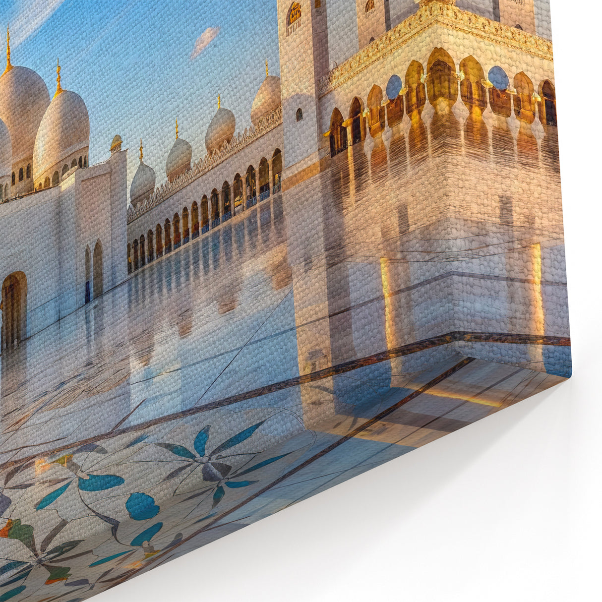 White Marble Domes Canvas Print - Elegant Architectural Wall Decor