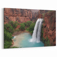 Rustic Waterfall Canvas - Natural Desert Scene Wall Art for Home Decor