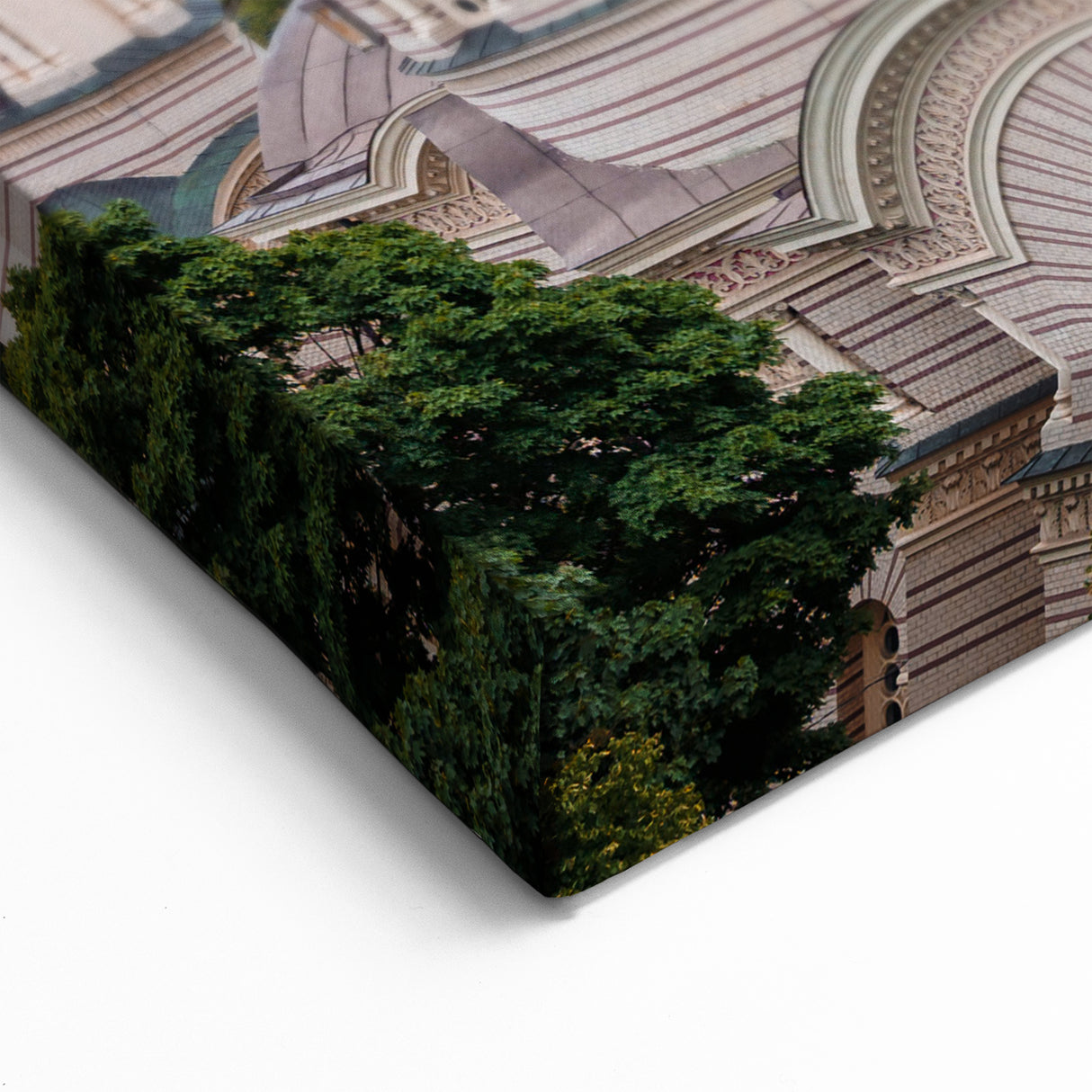 Golden Domes of Riga Canvas Print - Elegant European Architecture Art