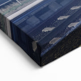 Night Train Speed Wall Art - Dynamic Long-Exposure Canvas Print