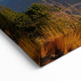 Volcanic Sunrise Landscape Art – Majestic Volcano Canvas Print