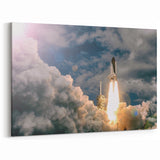 NASA Shuttle Liftoff Canvas | Space Exploration Wall Art Prints