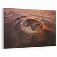 Aerial Volcano Crater Art – Dramatic Landscape Canvas Print