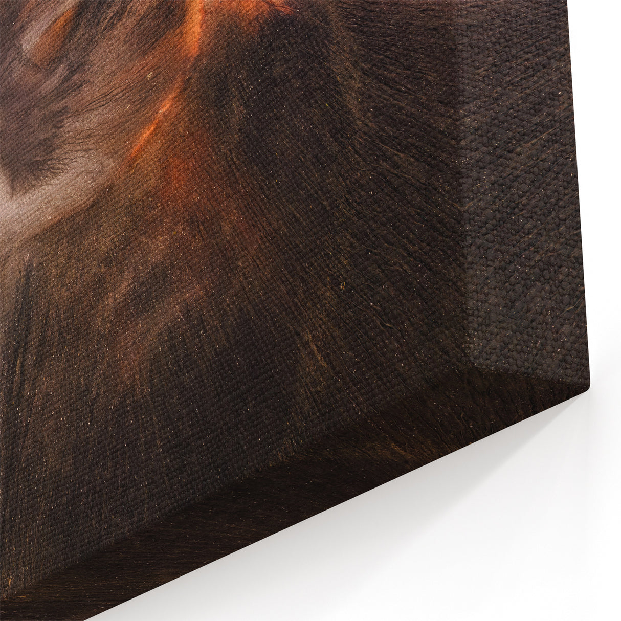 Aerial Volcano Crater Art – Dramatic Landscape Canvas Print