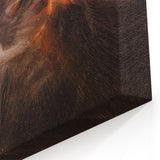 Aerial Volcano Crater Art – Dramatic Landscape Canvas Print