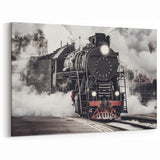 Powerful Steam Train Wall Art - Classic Locomotive Canvas Print