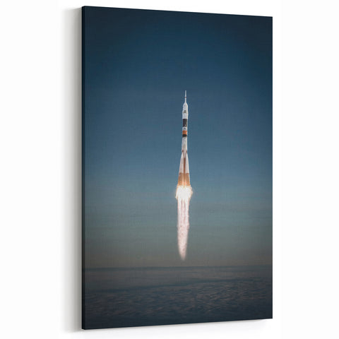 Modern Rocket Launch Wall Art | Spacecraft Canvas Prints for Home