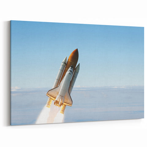 Space Shuttle in Flight Art | Stunning Spacecraft Canvas Prints