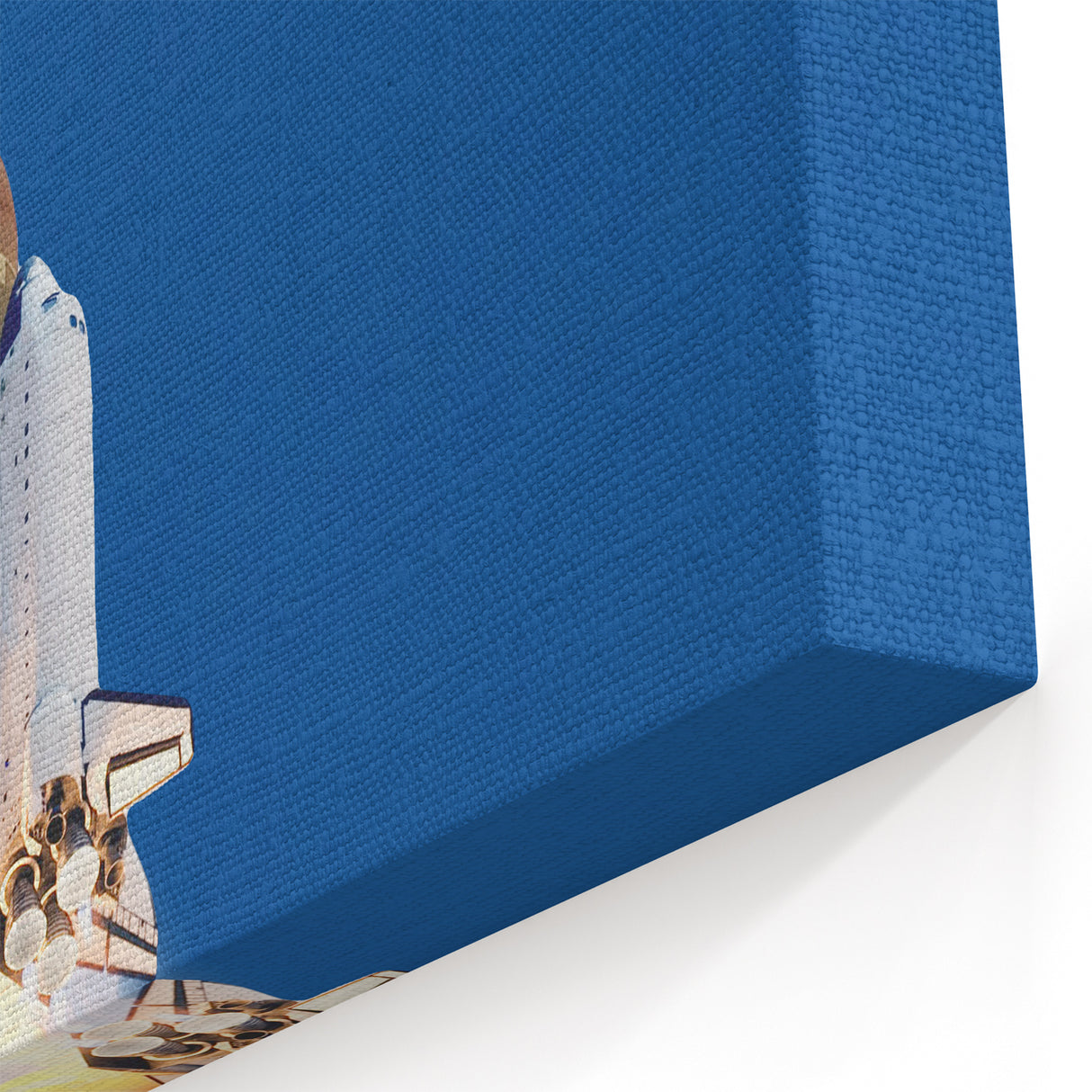 Space Shuttle Launch with Moon | Captivating Spacecraft Canvas Prints